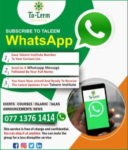 Taleem WhatsApp Broadcast List