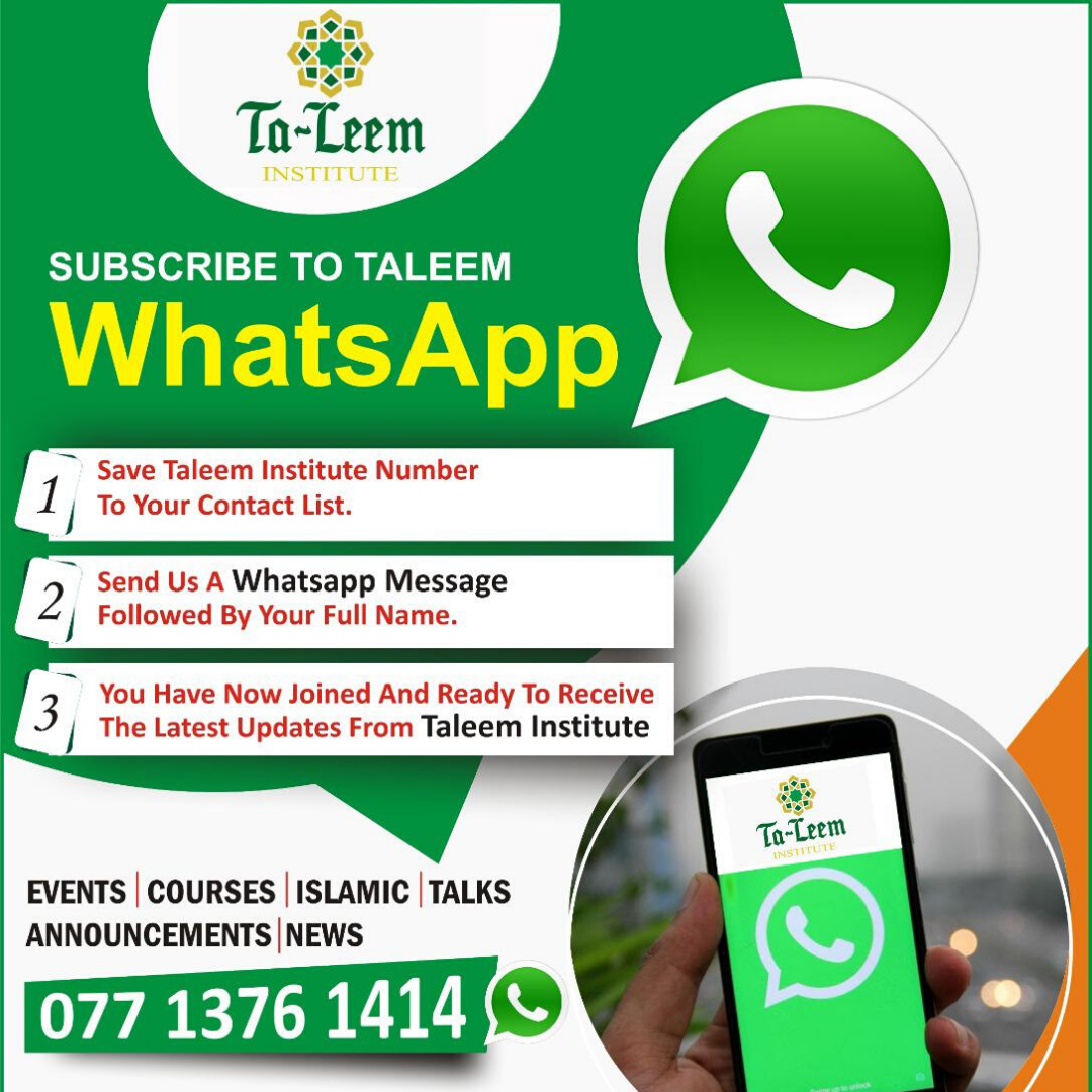 Taleem WhatsApp Broadcast List