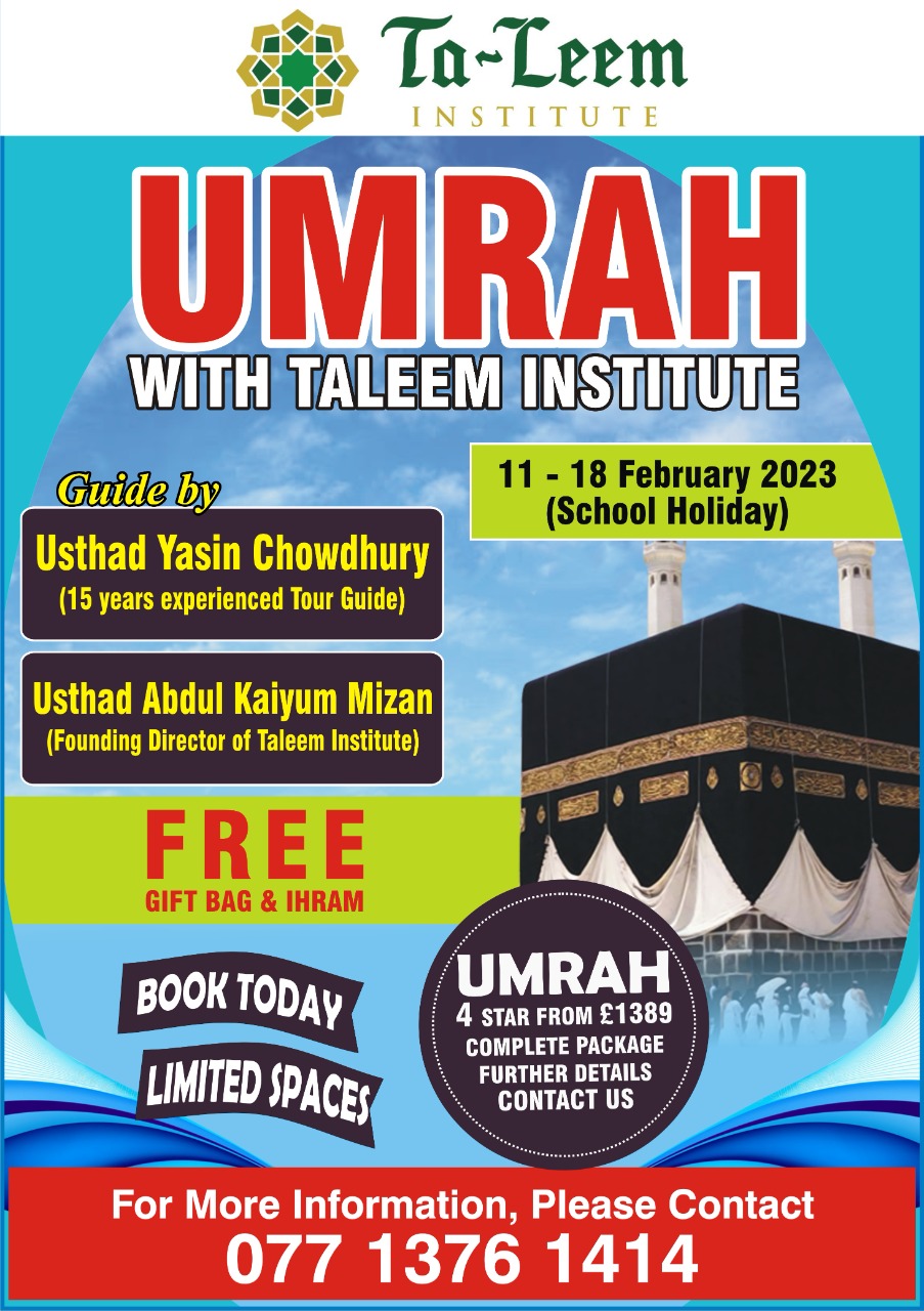Umrah with Taleem Institute